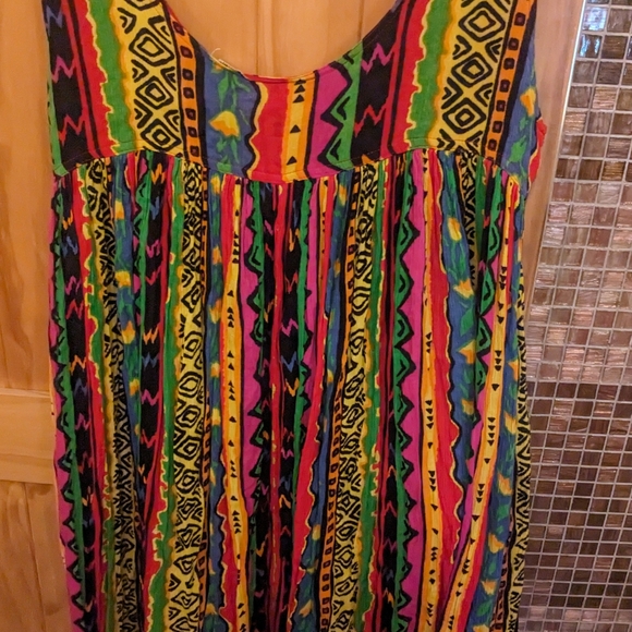Vintage Pier 1 Imports Midi Sun Dress - Picture 8 of 8